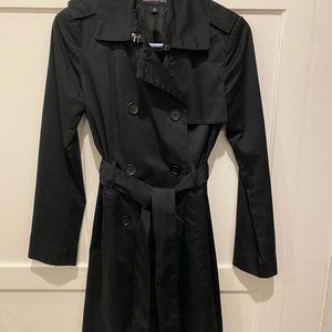 Women's Trench Coat - Black - Size XS - Banana Republic